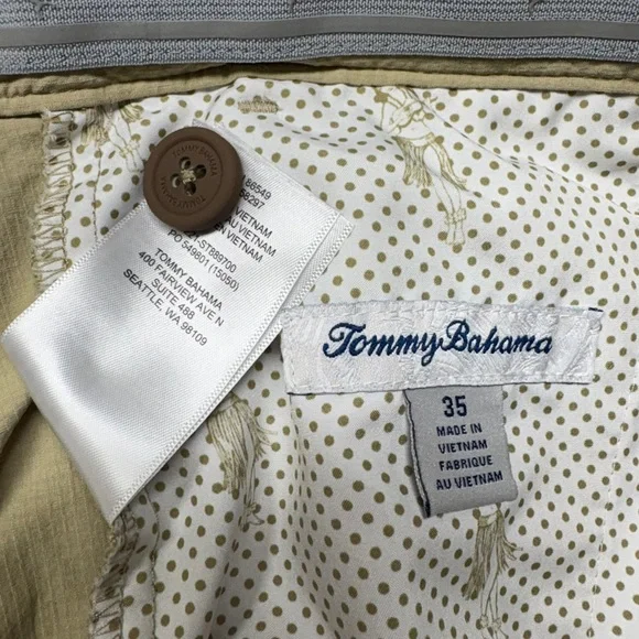 Tommy Bahama Chip Shot Island Zone 10” Short sz 35 Khaki - Picture 7 of 7